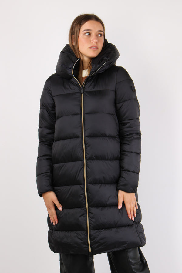 Lysa Piumino Lungo Collo In Black-2