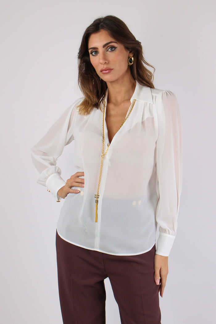 Camicia Collana Avorio-9