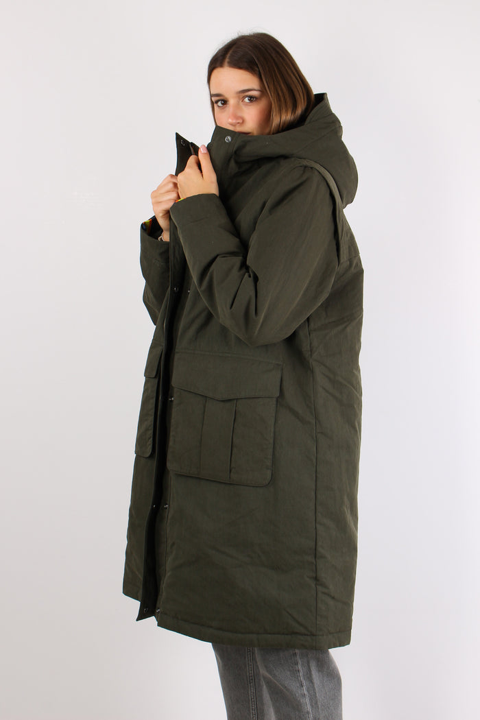 Parka Interno Pelliccia Green Blackish-8