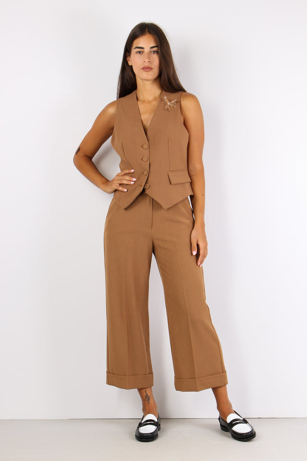 Ebba Pinocchietto Gessato Lure Miele