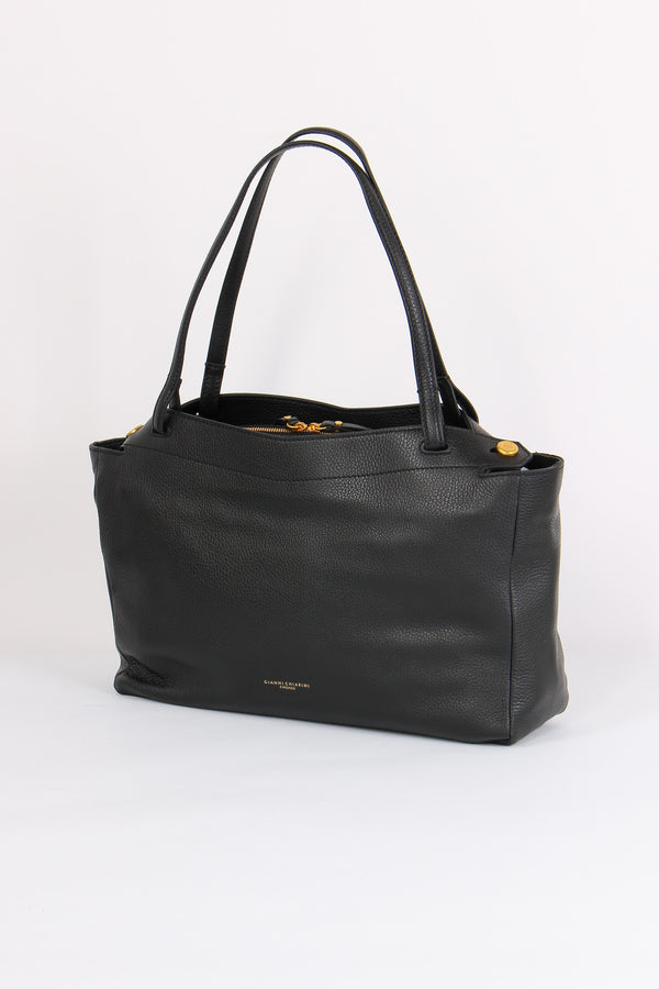 Ottavia Sacca Morbida 2 Manici Nero-2