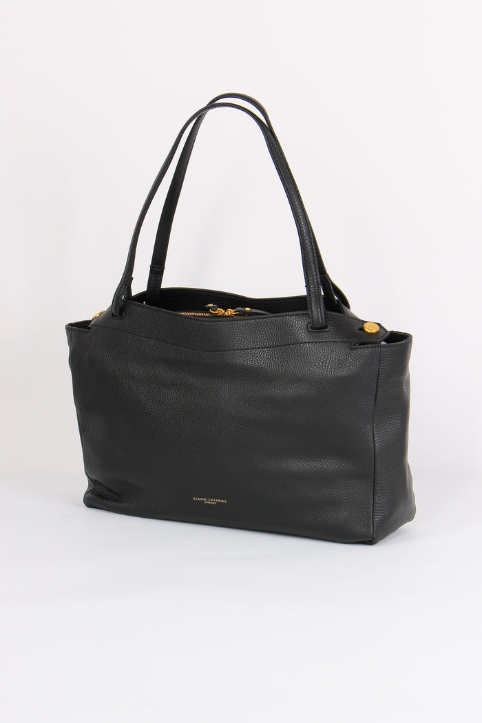 Ottavia Sacca Morbida 2 Manici Nero-2