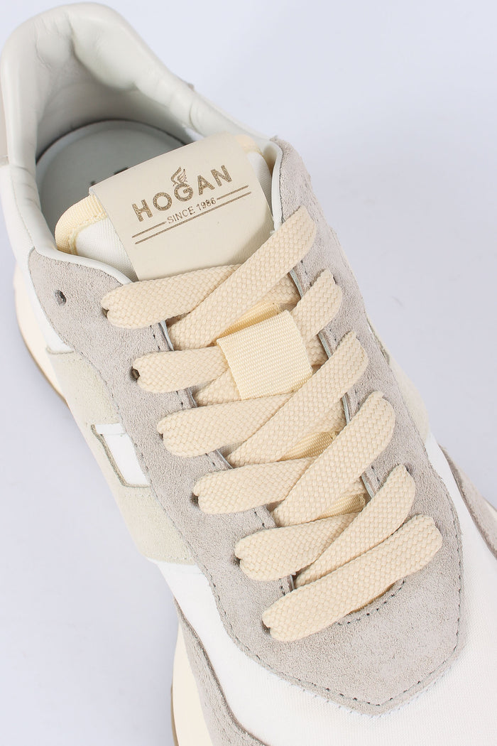 Sneaker H641 Camoscio Bianco/grigio-6