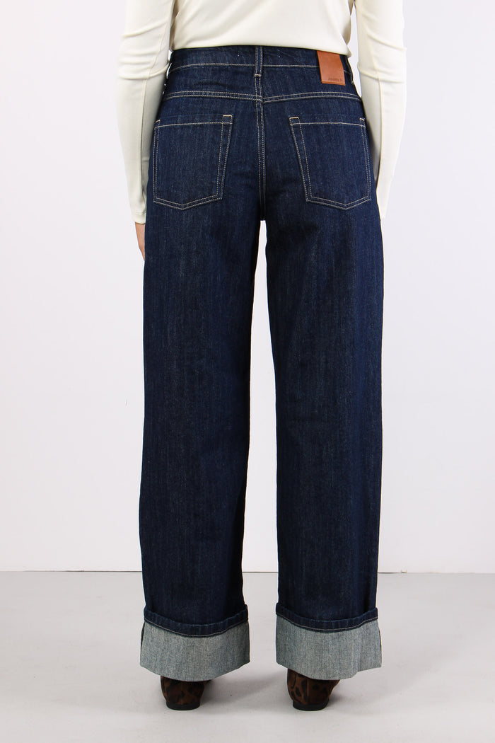 Denim Regular Risvolto Denim Blu-4