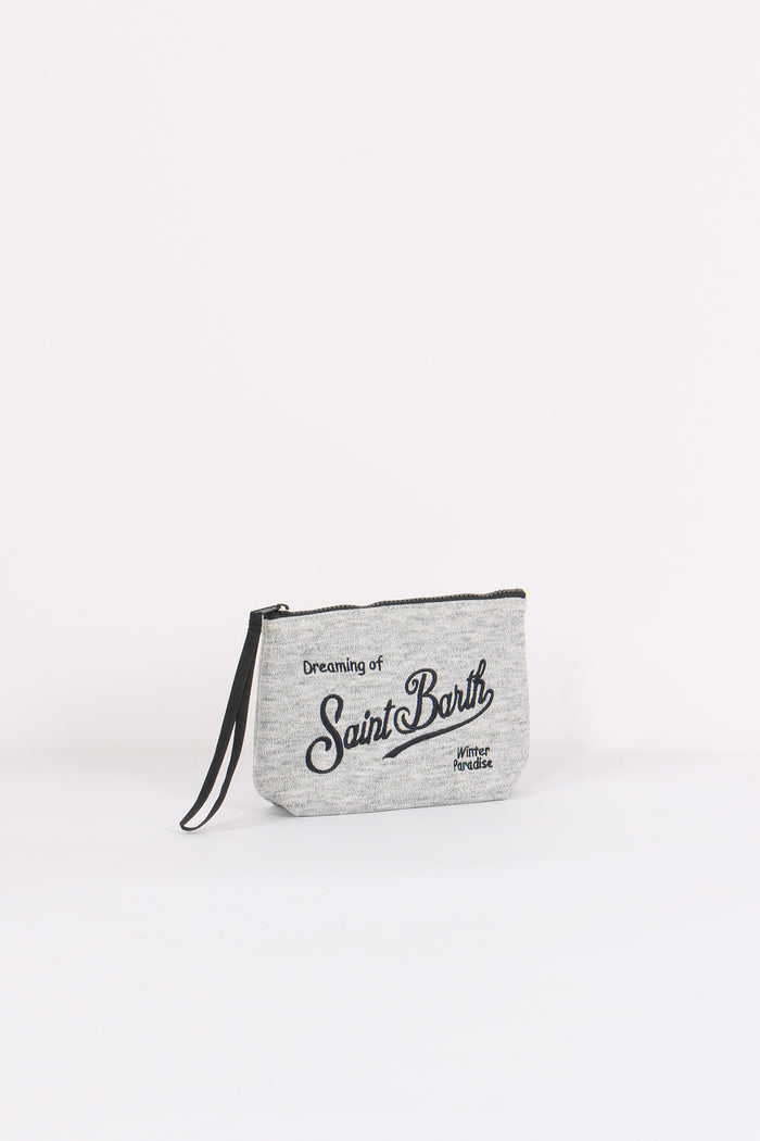 Pochette Wool Grigio-5