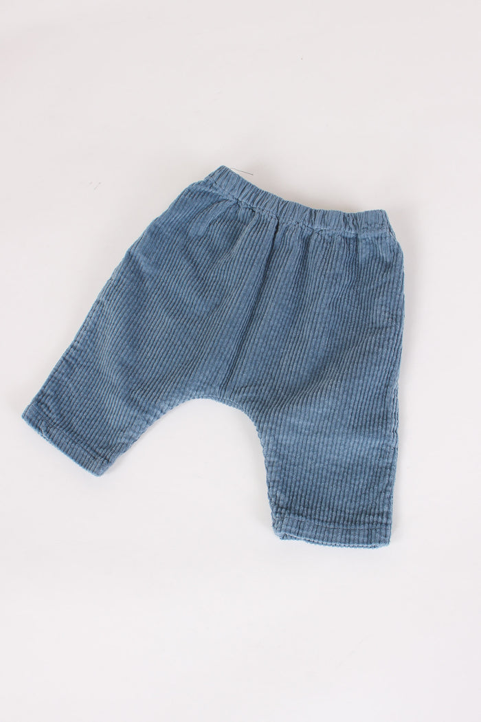 Pantalone Velluto Vintage Azzurro-4