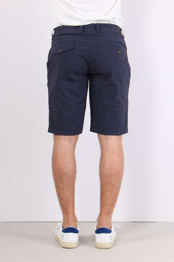 Bermuda Cotone Leggero Pence Navy-3