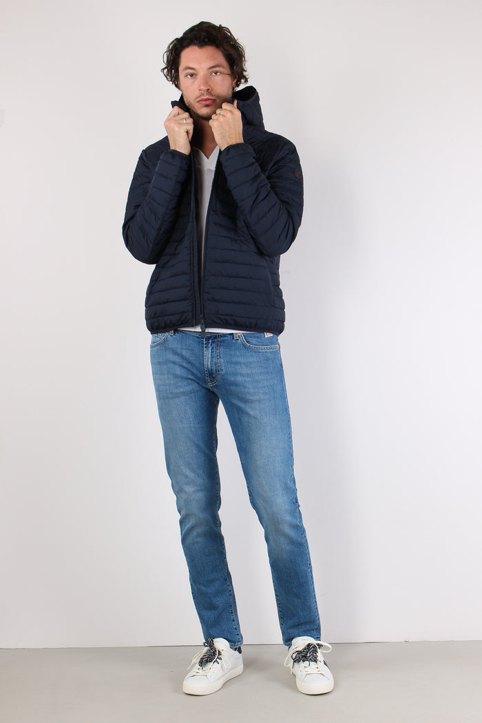 Cael Giubbotto Cappuccio Navy Blue-7