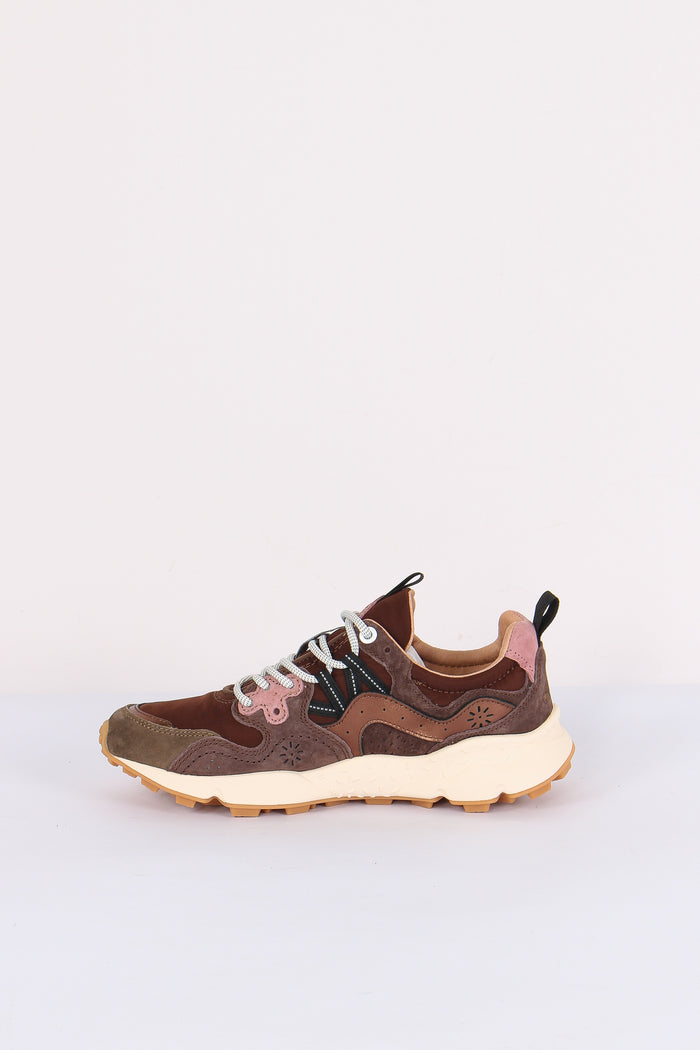 Sneakers Yamano  Suede Laminated Brown/pink-6