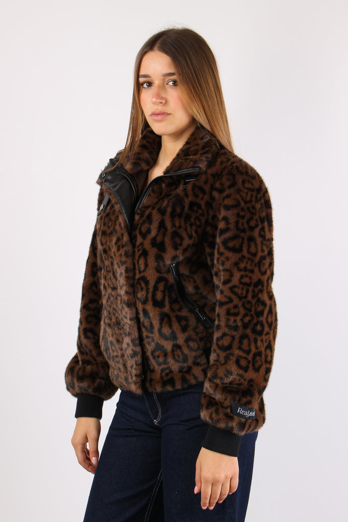 Bomber Gancio Collo Leopard-3