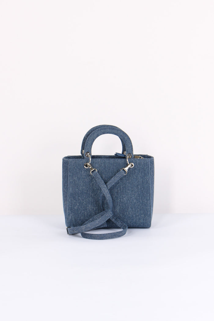 Tote Mini Banda Logo Blu-3