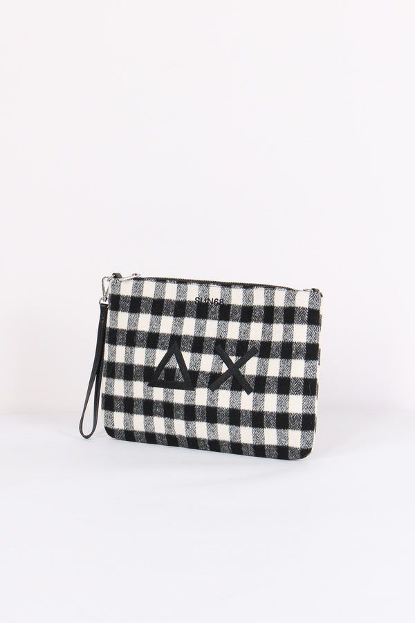 Pochette Check Nero-2