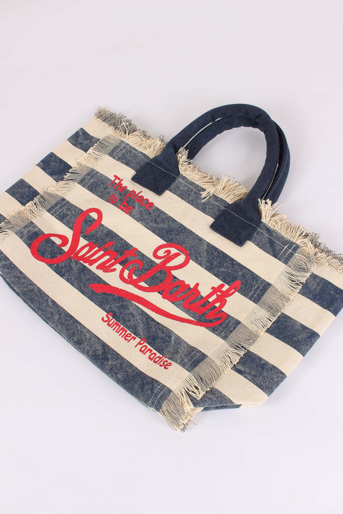 Vanity Canvas Righe Blu/rosso-3