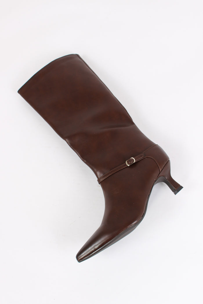 Stivale Alto Fibia Brown-4