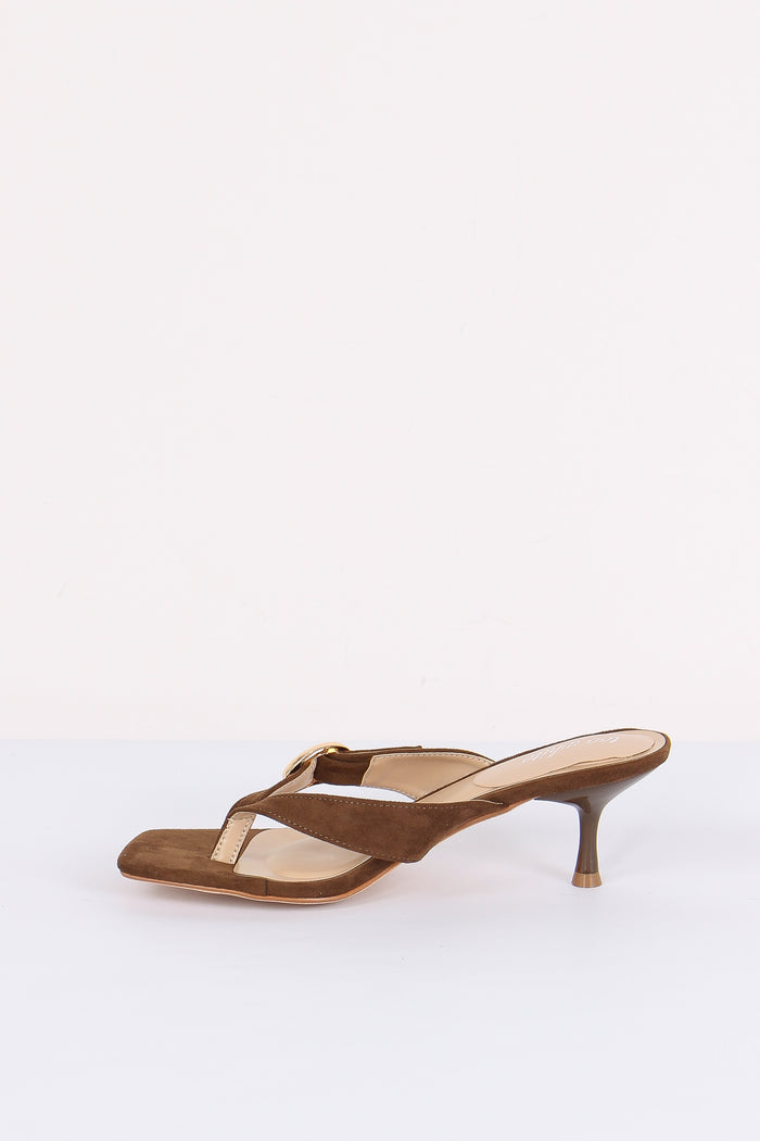Tacco Infradito Con Fibbia Brown-6