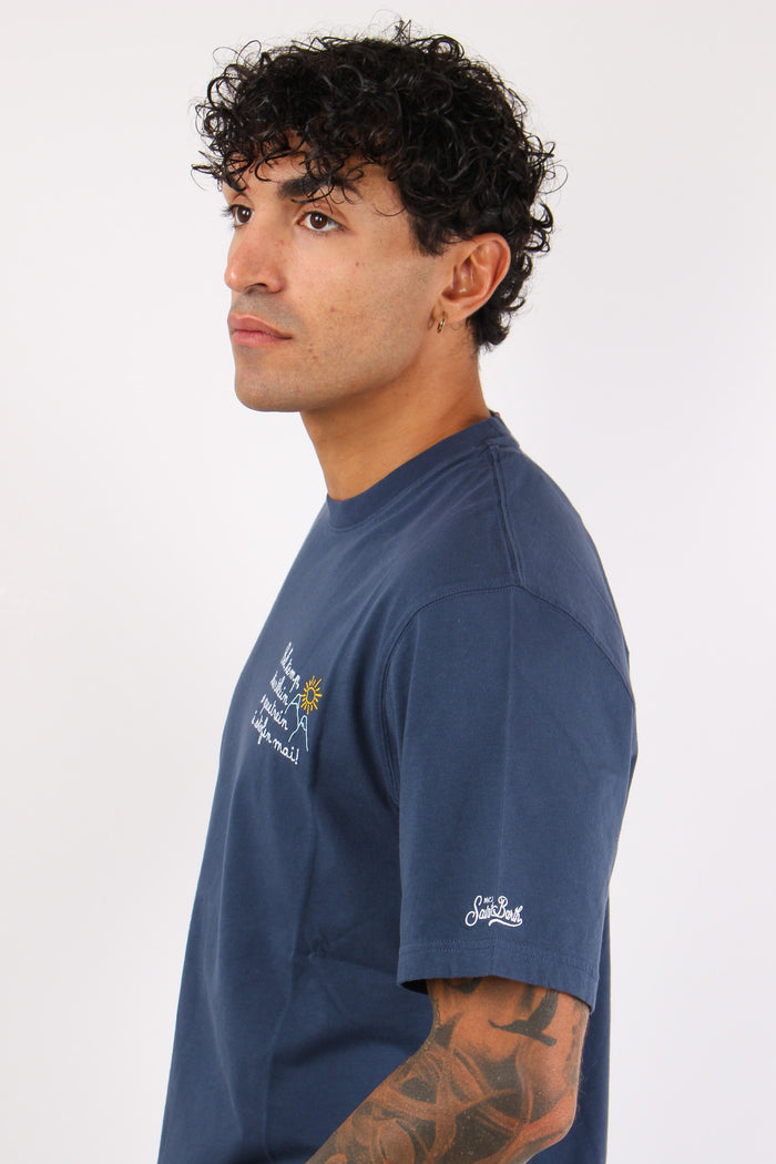 T-shirt Vacanze Bel Temp Blu-7