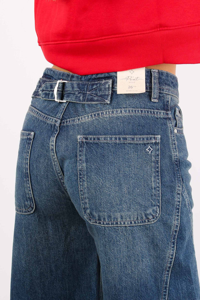 Denim Wide Leg Denim Medio-7