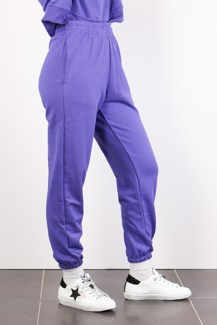 Pantalone Logo Gamba Iris-4