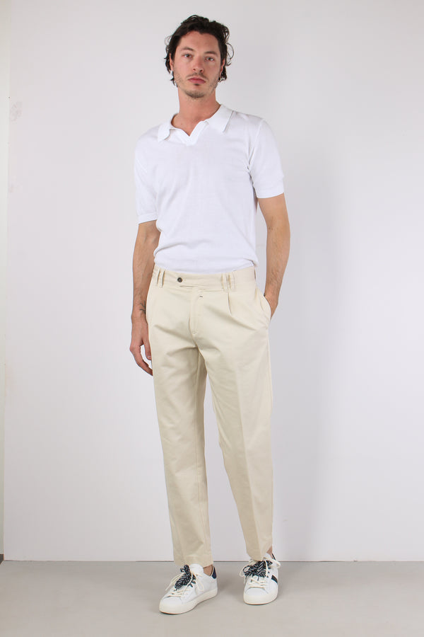 Tela Pantalone Largo Sabbia
