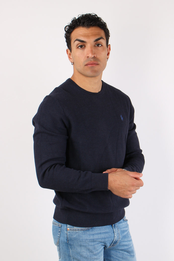 Maglia Girocollo Nido Dape Navy-6