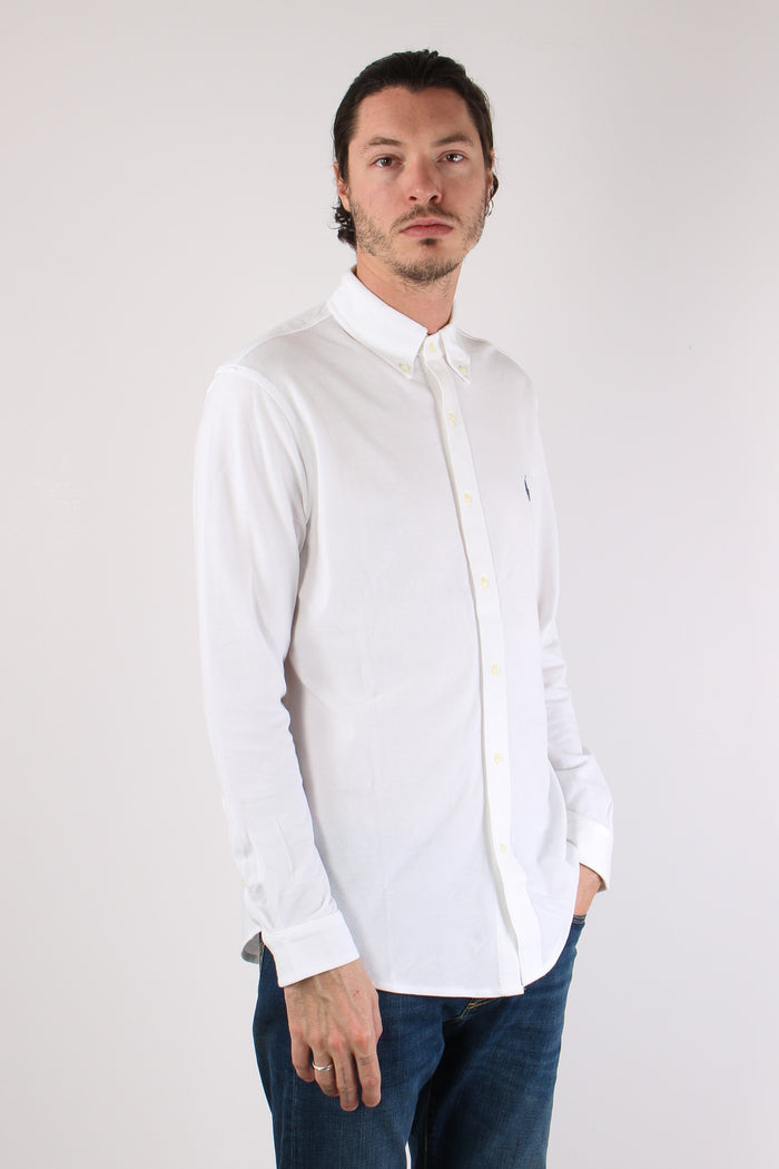 Camicia Twill Cotone Leggero White-6