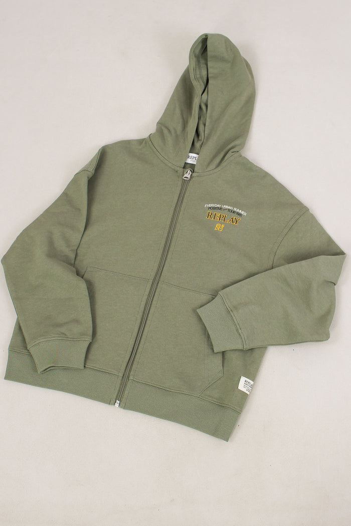 Felp Full Zip Cappuccio Militare-4