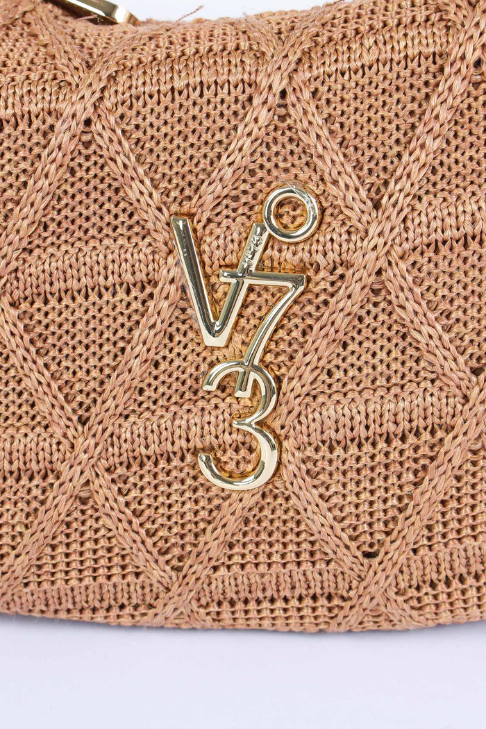 Dalia Mini Hobo Intreccio Croc Cuoio-7