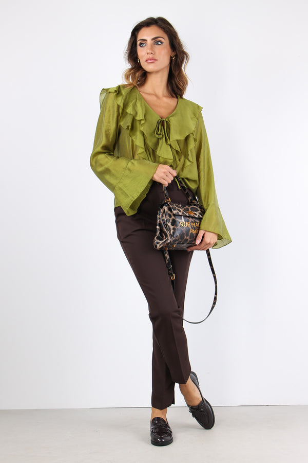 Pantalone Sigaretta Fluido Moro