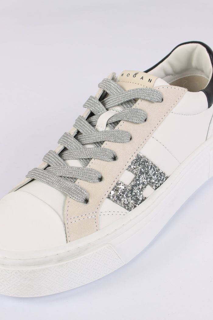 Sneaker Crosswind Glitter Bianco-5
