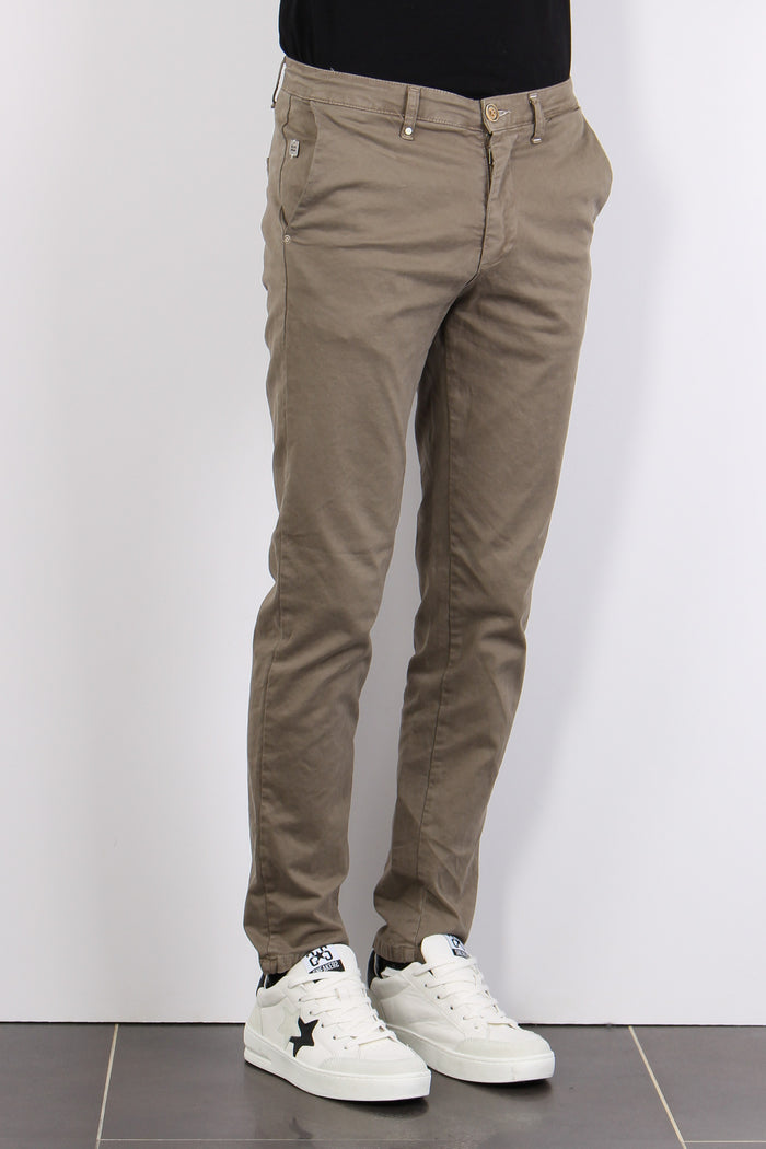 Pantalone Chino Basico Old Fango-6