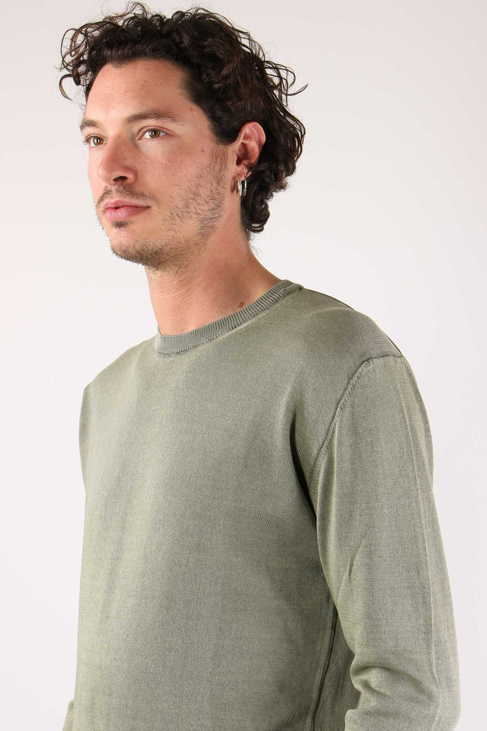 Girocollo Basico Cotone Green Fade-7