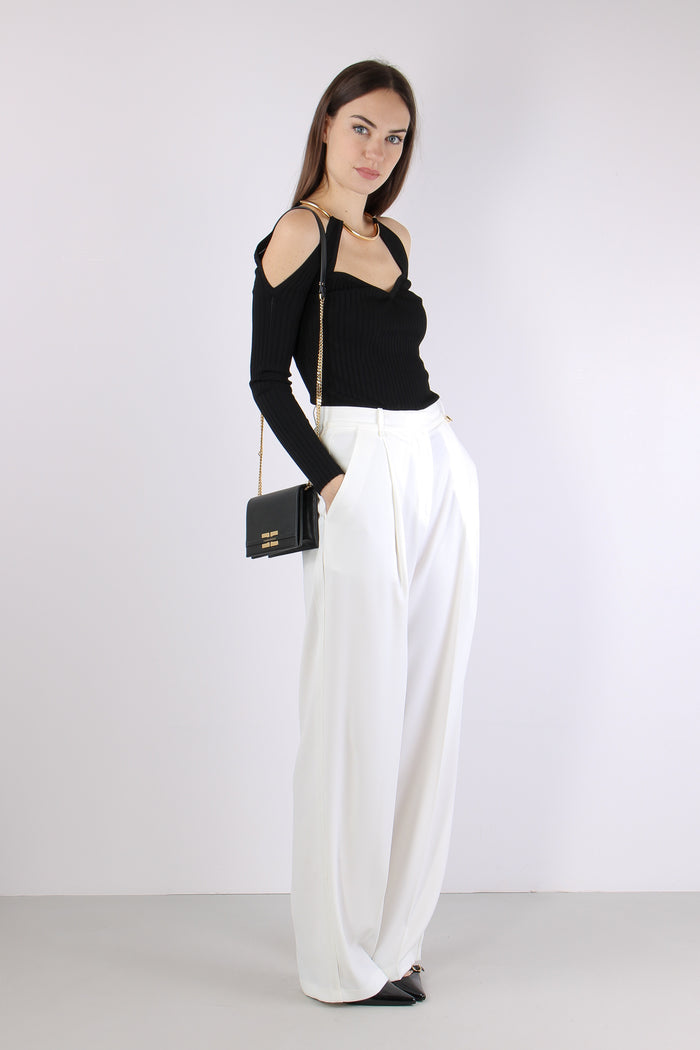 Pantalone Crepe Pences Avorio-6