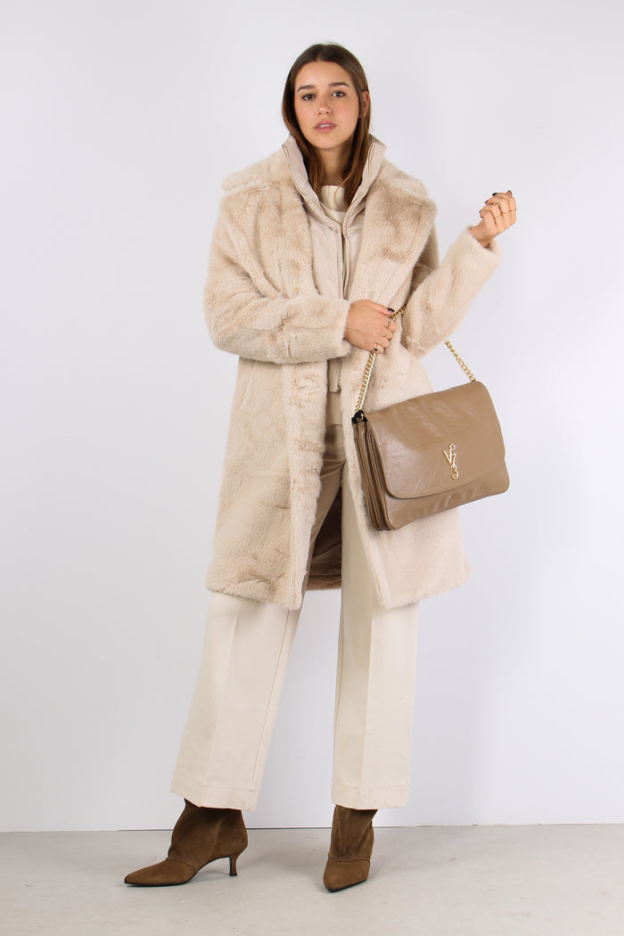 Ecopelliccia Bottoni Light Oat-7