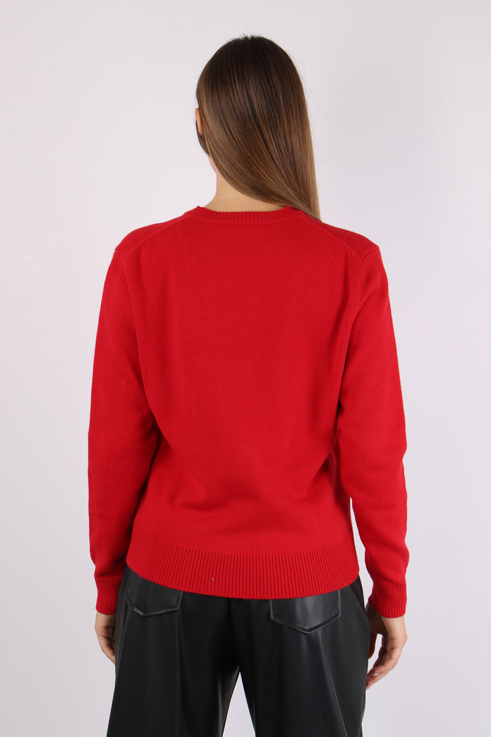 Girocollo Logo Collo Rosso-5