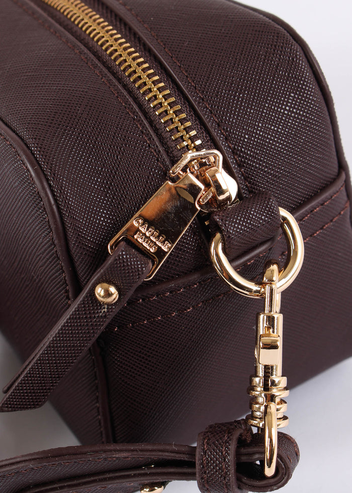 Camera Bag Saffiano Maxi Logo Moro-7