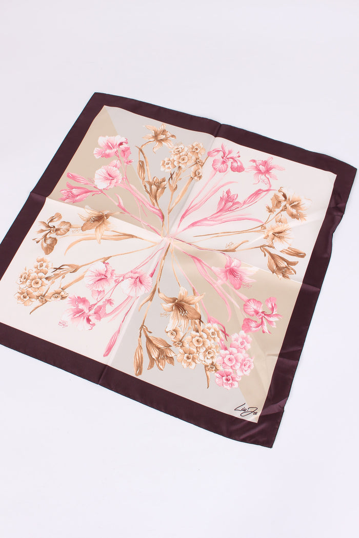 Foulard Flowery Cranberry-2