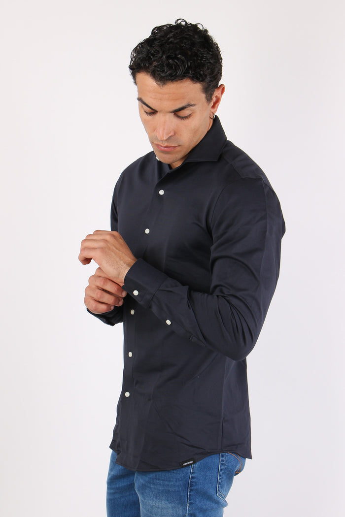 Camicia Technical Piquet Navy-6