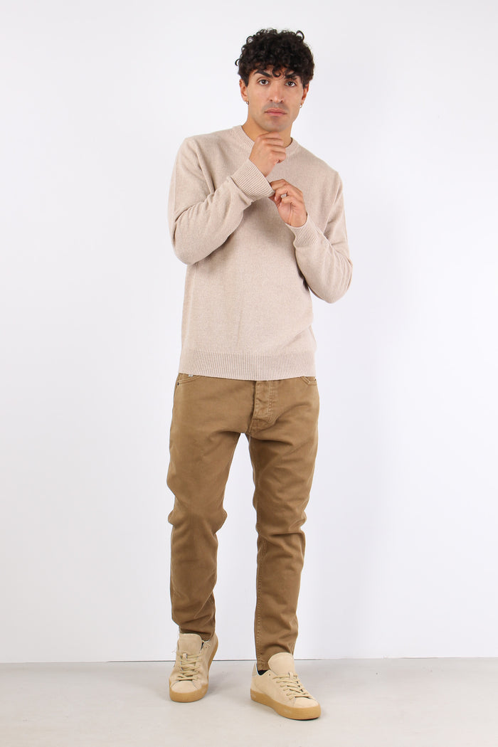 Girocollo Lambswool Beige