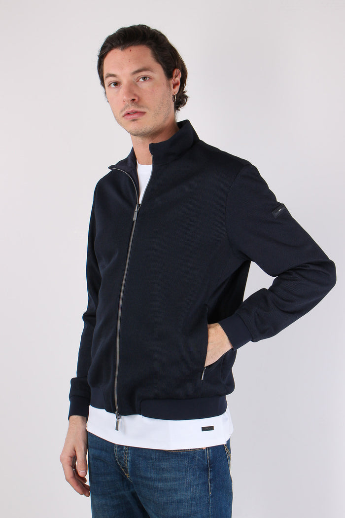 Giubbotto Collo In Piedi Blu Navy-10