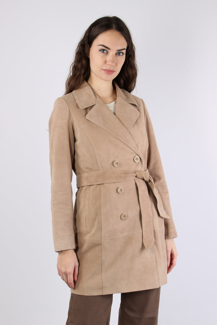 Trench Lungo Camoscio Cord-3