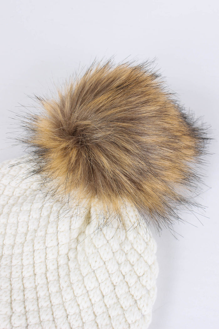Cuffia Pon Pon Bianco-4