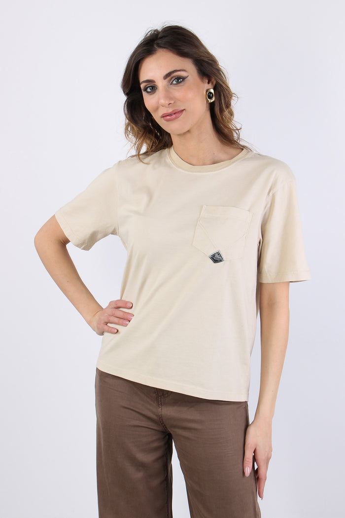 T-shirt Taschino Jersey Cream-2