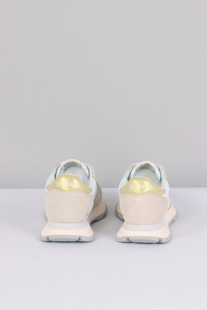 Sneaker Ally Gold Silver Bianco-4