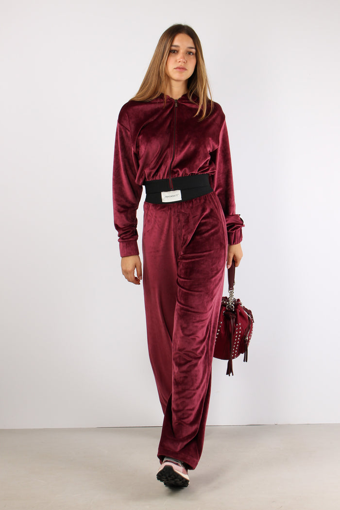 Felpa Corta Ciniglia Bordeaux-5