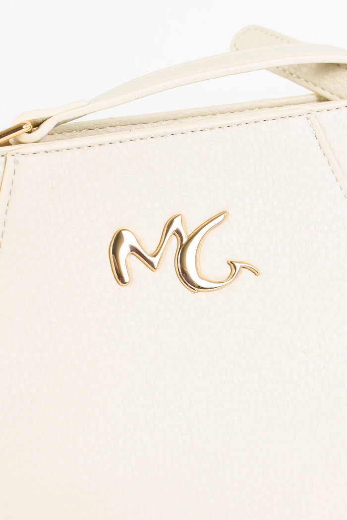 Pochette Rigida Logo Avorio-8