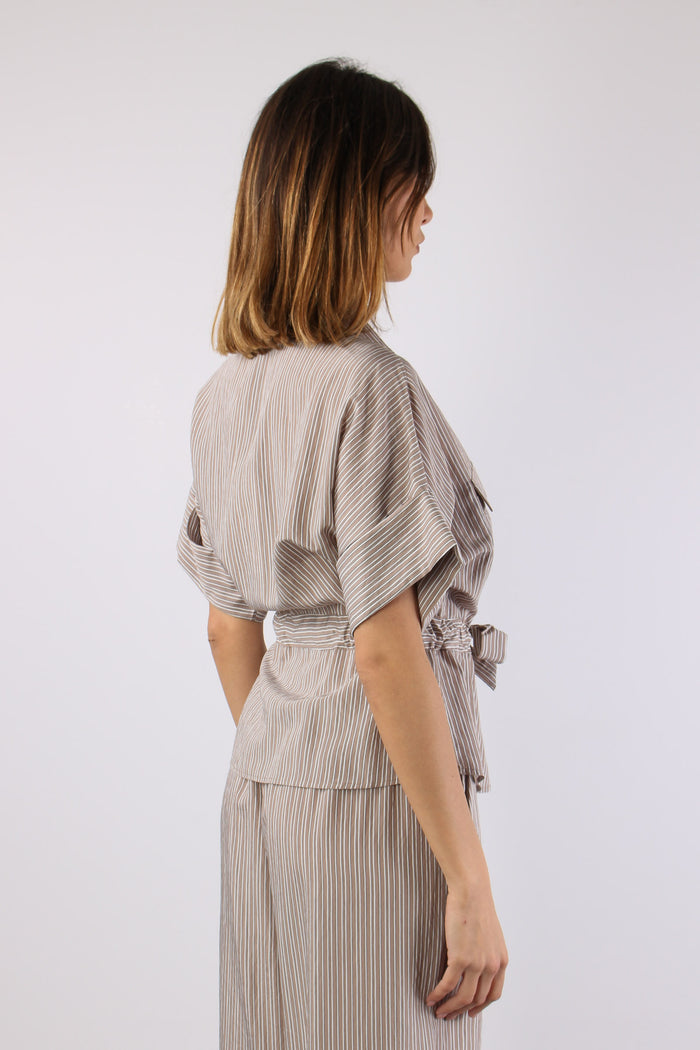 Camicia M/m Cintura Beige-6