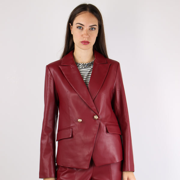 Margareta Giacca Ecopelle Bordeuax-2