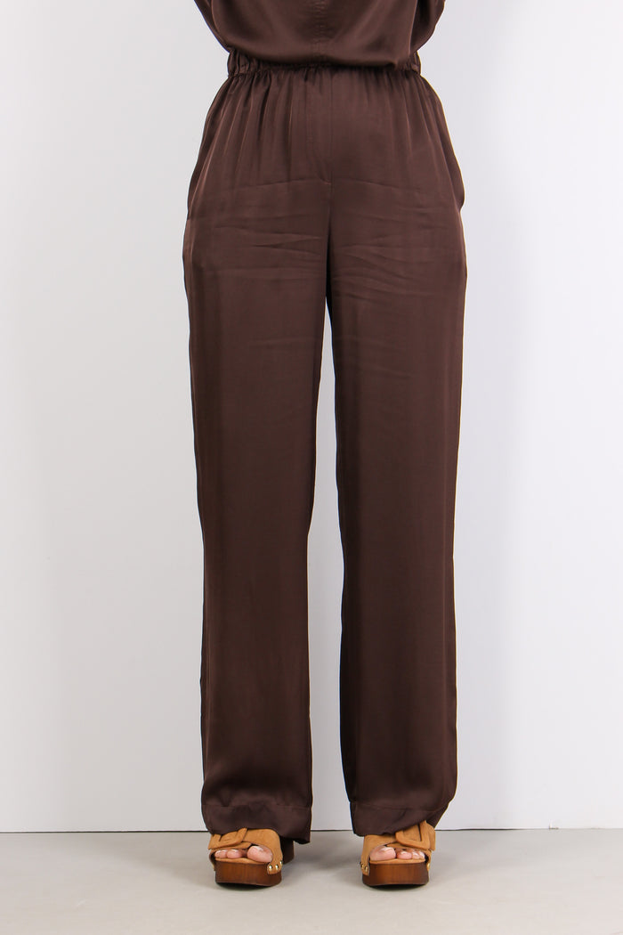 Pantalone Palazzo Effetto Raso Moro-2