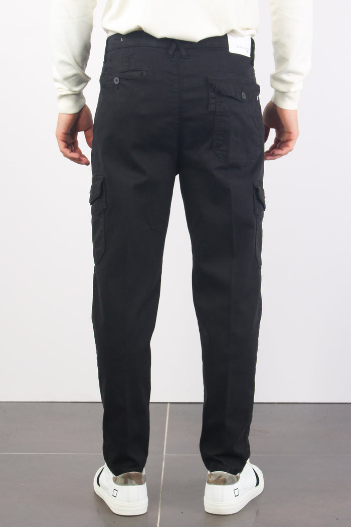 Pantalone Cargo Nero-3