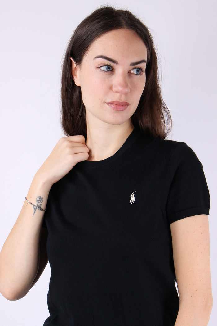 Pullover Manica Corta Polo Black-7